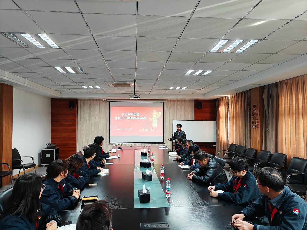 展望药业党支部组织召开深入学习贯彻党的二十届四中全会精神会议